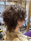 ウルフカット×ツイストスパイラル