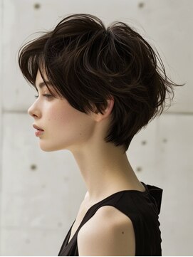 アルトリスト(Altruist Aging×HAIR&SPA) ☆イメチェンピンクベージュアンブレラカラー前髪クールショート