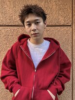ヒュージ 表参道(huge)&nbsp;スパイキーショート/ニュアンスパーマ/フェード/眉毛/表参道