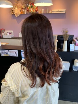 アヴァンス 北花田店(AVANCE) 【#オレンジブラウングラデーション】×ケアブリーチ髪質改善