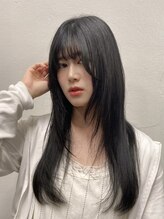 ワイエスパーク 代官山店(Y.S.PARK) 王道艶髪ロングヘア【艶感カラー/暗髪カラー/レイヤーカット】