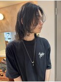 横浜★メンズロングヘア顔まわりレイヤーウルフ