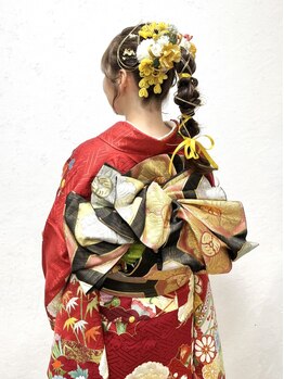 グリーンズ(Greens)の写真/丁寧な事前カウンセリングで当日も安心!!七五三や訪問着・成人式・卒業式の予約も◎【時間外も対応】
