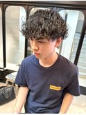 【表参道sheta中澤】アッシュブラックマッシュパーマ