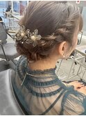 ロープ編み込みお呼ばれヘアアレンジ！美由紀#八王子