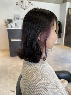 【ADDICT_YUYA】イヤリングカラー　パープル