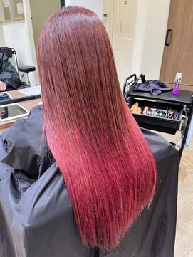 ハイレート ウニクス川越店(Hairate) 【Hairate本川越】ロングのピンクグラデーションカラー