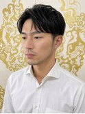 メンズミディアムショートヘア