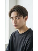 メンズカット/20代30代/フェザーパーマ/センターパート/越谷