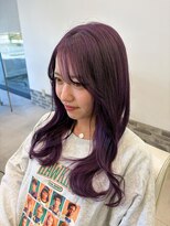 ヘアーアンドエステ ハラダ 滝ノ水店(Hair&Esthe Harada) ブリーチカラー/パープルカラー/ロングレイヤー