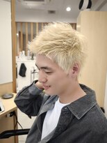 レジーナ トリドール(REGINA Tri'or)&nbsp;メンズホワイトスパイキーショート#川口美容室#さいたま美容室