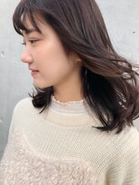 アンバースデー(UNBIRTHDAY)&nbsp;ミディアムレイヤー/ラベンダーカラー/ハイライト/くせ毛風