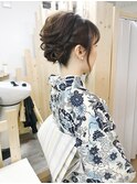 ボブ浴衣アレンジ【ヘアアレンジ　立川/立川南口/八王子　浴衣】