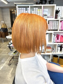 キャラ シャローネ 池袋(Chara Chalone) オレンジボブ