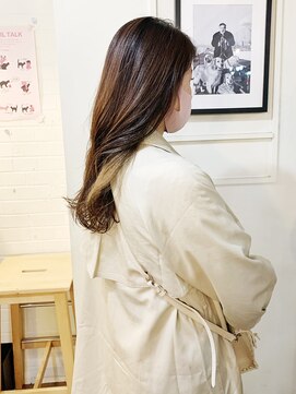 シーバイシー(CxC) インナーカラー/セミロング/ベージュ