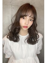 リークフー(Ree cu fuu) 大人かわいいラフなウェーブのセミロング♪フェザーバング♪藤沢