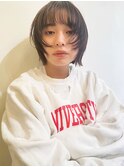 顔まわりレイヤーボブ
