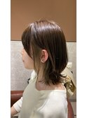 20代30代40代マロンベージュ/Aラインボブ/かきあげ[高田馬場駅]