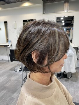 アンプヘアー 二条店(unpeu hair) ハイライト/ショートカット/イルミナカラー/京都/二条