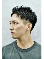 クロムトウキョウ ザ バーバー ネオン 新宿店(CHROM TOKYO the Barber ne/on) アップバングショートスタイル
