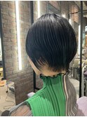 アッシュブラックフレンチカジュアルネイビーグレーくびれ