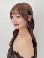 ノイ(noi)&nbsp;顔周りレイヤーカットくびれヘアミルクティーベージュカラー