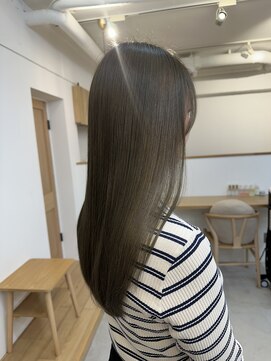 ヒビト 恵比寿 渋谷(HIBITO.) 縮毛矯正 髪質改善 アッシュベージュ 艶髪