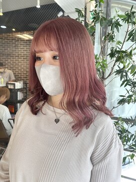 ヘアーアンドメイク ビス(HAIR&MAKE bis) 春に向けてピンクベージュ/ケアブリーチ【黒田あさみ】