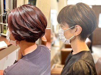 ヘアデザイン エソラ(hair design esora)の写真/【本山1分】髪のダメージを最小限に抑えたカラーが好評◎厳選した商材を好みや状態に合わせてご提案♪