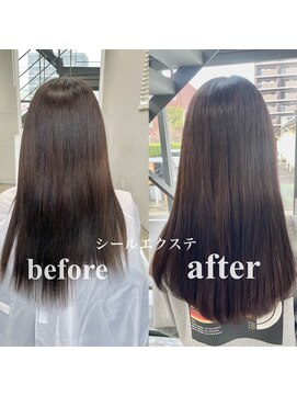 ヘアー アイス 御器所本店(HAIR ICI) 20代30代40代シールエクステ大人ダークカラー