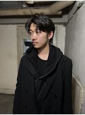 メンズセンターパート
