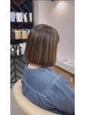 ボブのハイライトカラー♪