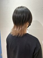 アジールヘア 池袋東口店(agir hair)&nbsp;ウルフカット×襟足インナーベージュ推しカラー池袋東口
