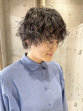 クーナバイトマト 横浜(Cuna by TOMTO) 【HOSSY】ショートパーマ_マッシュショート◯ニュアンスパーマ