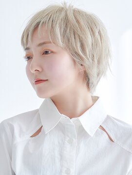 ラフィス ヘアー ピーチ 岡山店(La fith hair peach) 【La fith】ハンサムショート×ハイトーンカラー