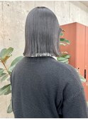 切りっぱなしボブ×透明感カラーMI20