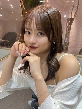 ルームバイシー 新宿(Loom. by Sea) 韓国風くびれヘア×ココアブラウン【新宿/韓国ヘア】