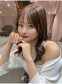 韓国風くびれヘア×ココアブラウン【新宿/韓国ヘア】