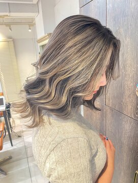 アジールヘア 池袋東口店(agir hair) 大人気バレイヤージュアッシュカラー☆池袋大塚目白