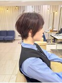 ショートボブ髪型30代40代50代前髪あり前髪なし面長丸顔【荒牧】