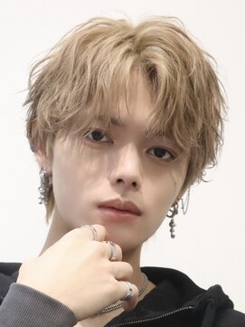 オーシャントーキョーウエスト 心斎橋 (OCEAN TOKYO WEST) メンズセンターパートミルクティーベージュメンズカラー