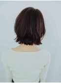 ボブウルフスタイル20代/30代/40代/庭瀬