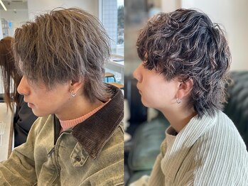 ザスカイ(THE SKY)の写真/第一印象◎好感度men'sスタイル。再現性の高いカット＆パーマで、毎日のスタイリングも快適に。
