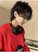 メンズ/スペインカール/スパイキーショート/ブルーブラック
