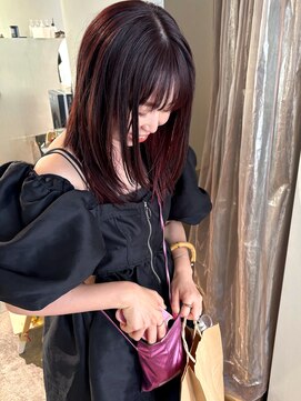 シテン(SITEN) シアーワインレッド/フェイスレイヤー/ロングヘア