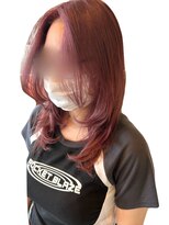 ヘアーズファイン(hair's fine)&nbsp;20代30代◎小顔レイヤーウルフ×大人ピンクベージュ