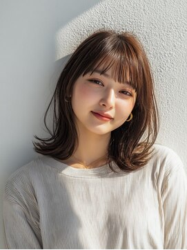 コトンアトリエ 人形町(COTON atelier) 透け感ボブ＊シアーブラウン/小顔/ココアベージュ