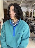 ボブパーマ/メンズボブ/ウェーブパーマ/
