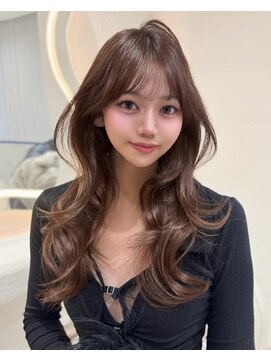 サイン 渋谷(SIGN) 韓国ヘアーハッシュカットレイヤーカットグレージュブリーチ無し