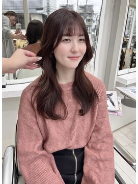 オブヘアージユウガオカ(Of HAIR Jiyugaoka) 【レイヤーカット×暖色系カラー】